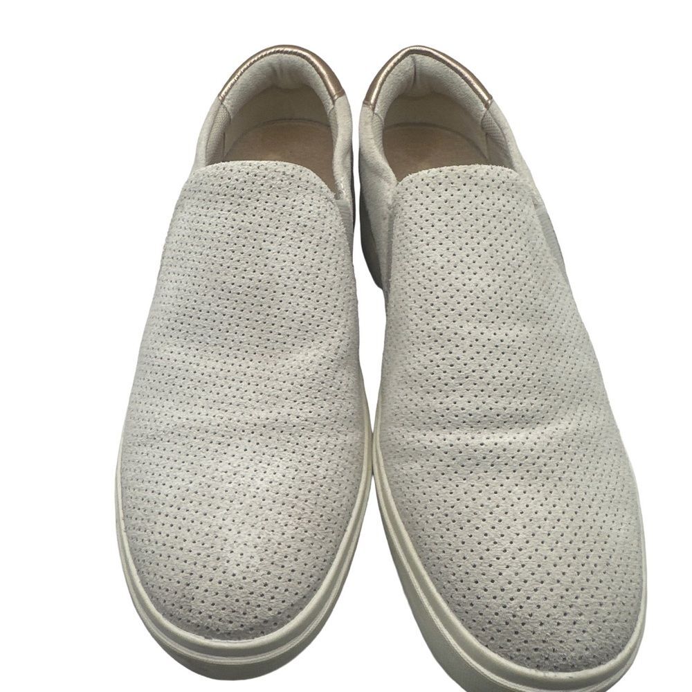 Dr. Scholl’s Gray Madison Perforated Slip-On Shoes - Size 8